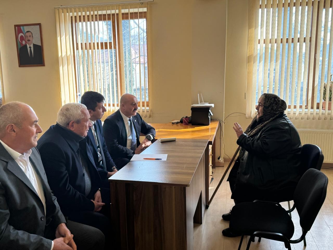 Asif Əsgərov şəhid ailəsini ziyarət edib, vətəndaş qəbulu keçirib - FOTOLAR